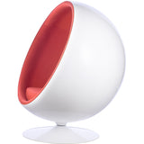 Ball Globe Chair with Cashmere Wool Upholstery