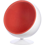 Ball Globe Chair with Cashmere Wool Upholstery