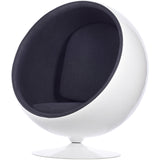 Ball Globe Chair with Cashmere Wool Upholstery