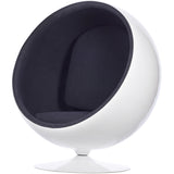 Ball Globe Chair with Cashmere Wool Upholstery