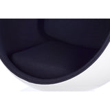 Ball Globe Chair with Cashmere Wool Upholstery