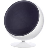 Ball Globe Chair with Cashmere Wool Upholstery