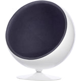 Ball Globe Chair with Cashmere Wool Upholstery