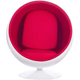 Ball Globe Chair with Cashmere Wool Upholstery