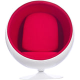 Ball Globe Chair with Cashmere Wool Upholstery