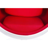 Ball Globe Chair with Cashmere Wool Upholstery