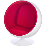 Ball Globe Chair with Cashmere Wool Upholstery