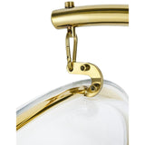 Bubble Chair and Stand in Gold Finish