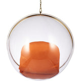 Hanging Bubble Chair In Gold Finish