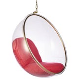 Hanging Bubble Chair In Gold Finish