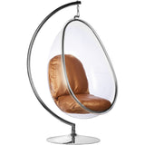 Egg Bubble Chair and Stand in Stainless Steel
