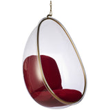 Hanging Egg Bubble Chair In Gold Finish