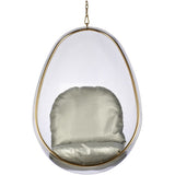 Hanging Egg Bubble Chair In Gold Finish