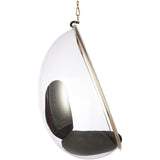 Hanging Egg Bubble Chair In Gold Finish