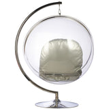 Bubble Chair and Stand in Stainless Steel