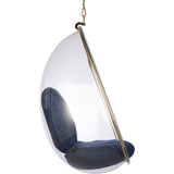 Hanging Egg Bubble Chair In Gold Finish