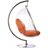 Bubble Chair and Stand in Stainless Steel