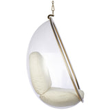 Hanging Egg Bubble Chair In Gold Finish