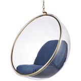 Hanging Bubble Chair In Gold Finish