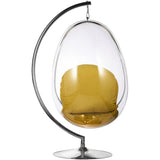 Egg Bubble Chair and Stand in Stainless Steel