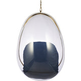 Hanging Egg Bubble Chair In Gold Finish