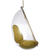 Hanging Egg Bubble Chair In Gold Finish