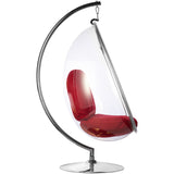 Egg Bubble Chair and Stand in Stainless Steel