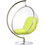 Bubble Chair and Stand in Stainless Steel