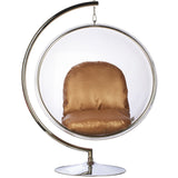 Bubble Chair and Stand in Stainless Steel