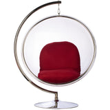 Bubble Chair and Stand in Stainless Steel