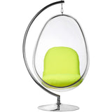 Egg Bubble Chair and Stand in Stainless Steel