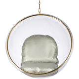 Hanging Bubble Chair In Gold Finish