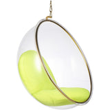 Hanging Bubble Chair In Gold Finish