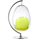 Egg Bubble Chair and Stand in Stainless Steel