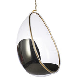 Hanging Egg Bubble Chair In Gold Finish