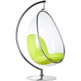Egg Bubble Chair and Stand in Stainless Steel