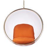 Hanging Bubble Chair In Gold Finish