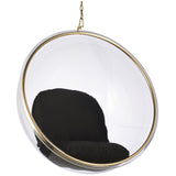 Hanging Bubble Chair In Gold Finish