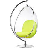 Egg Bubble Chair and Stand in Stainless Steel