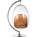 Egg Bubble Chair and Stand in Stainless Steel