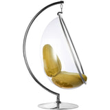 Egg Bubble Chair and Stand in Stainless Steel