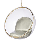 Hanging Bubble Chair In Gold Finish