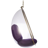 Hanging Egg Bubble Chair In Gold Finish