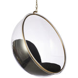 Hanging Bubble Chair In Gold Finish