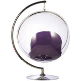 Bubble Chair and Stand in Stainless Steel
