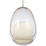 Hanging Egg Bubble Chair In Gold Finish