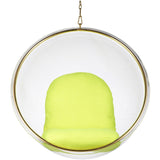 Hanging Bubble Chair In Gold Finish