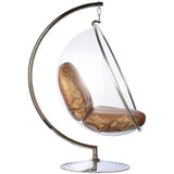 Bubble Chair and Stand in Stainless Steel