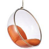 Hanging Bubble Chair In Gold Finish