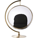 Bubble Chair and Stand in Gold Finish